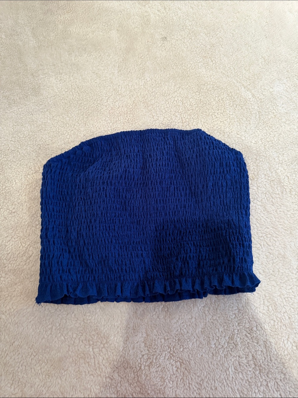 Royal Blue Smocked Tube Top